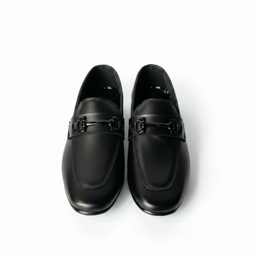 Men’s Premium Horsebit Formal Loafers – Black