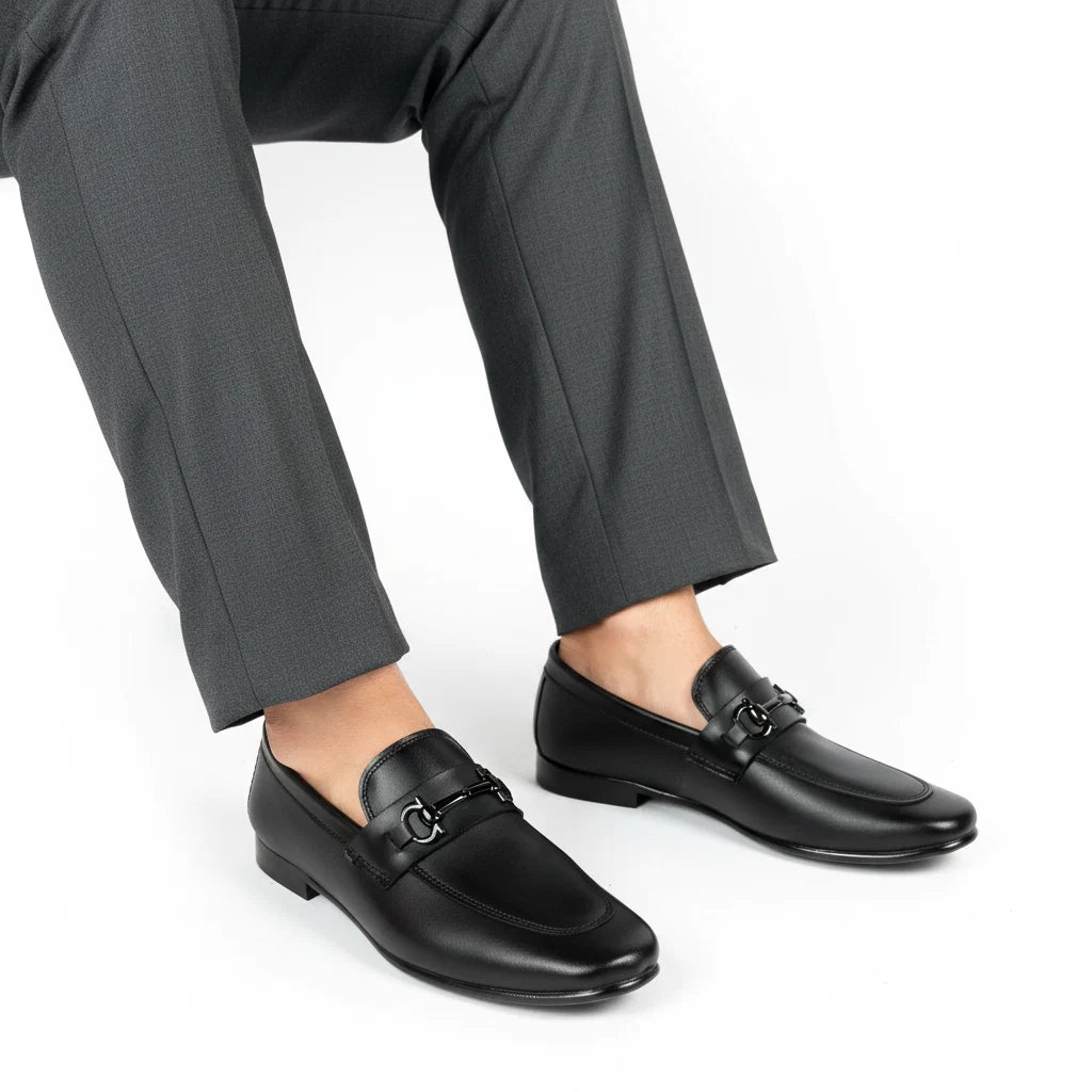 Men’s Premium Horsebit Formal Loafers – Black
