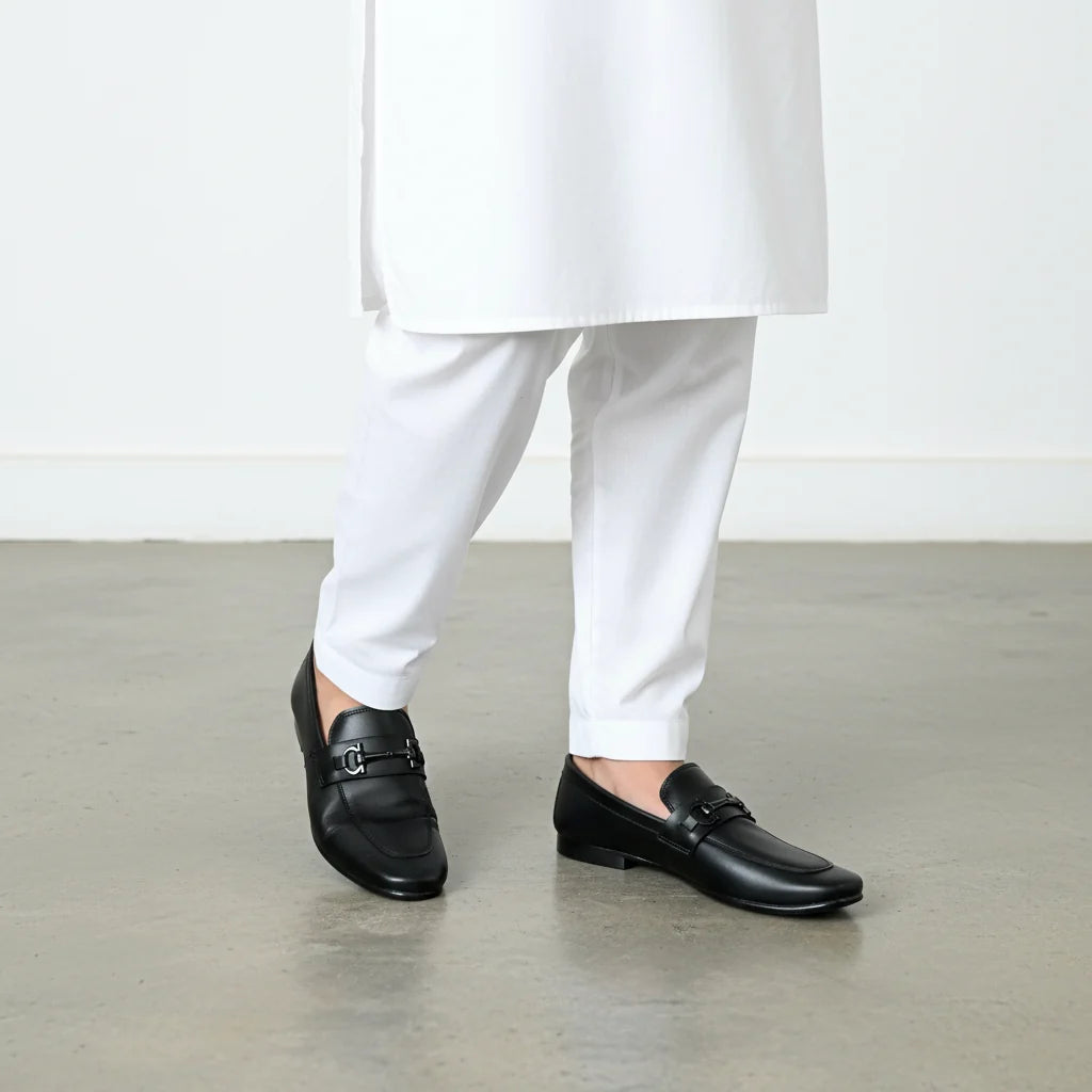 Men’s Premium Horsebit Formal Loafers – Black